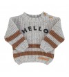 KNITTED SWEATER "HELLO"